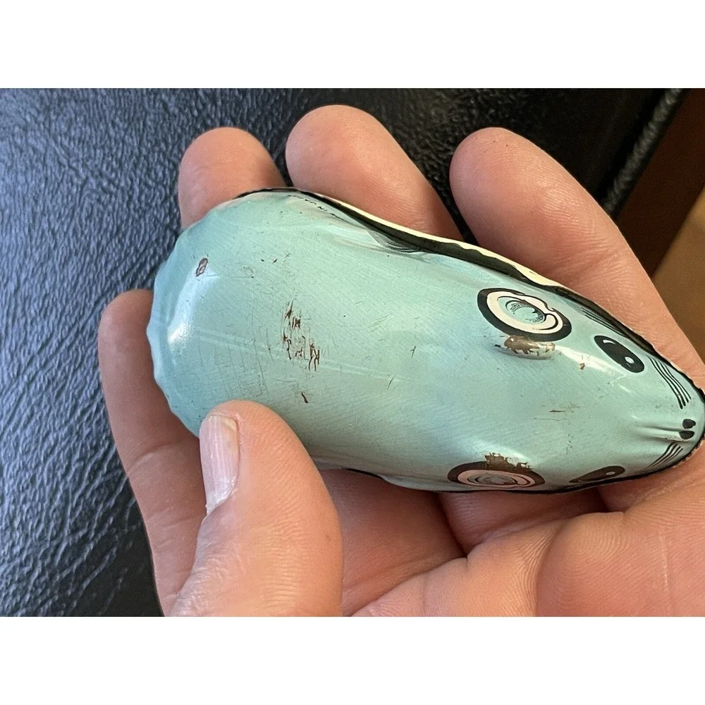Vintage Metal Toy Mouse